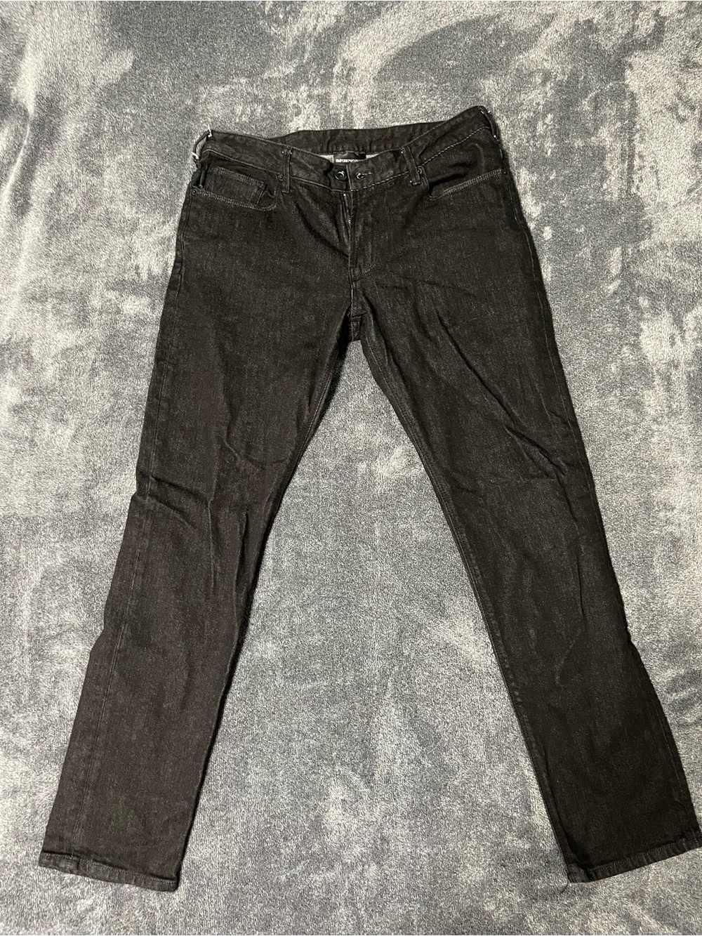Emporio ArmaniMen's Black Slim Straight Jeans